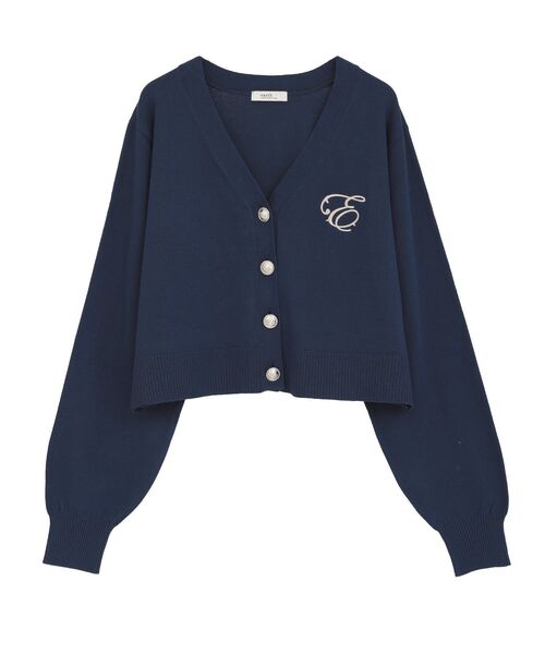 セール】ロゴ刺繍カーディガン（カーディガン/ボレロ）｜earth