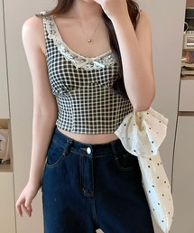 PLATS PLEASE チェック柄タンクトップ PLEATS PLEASE チェック柄タンクトップ