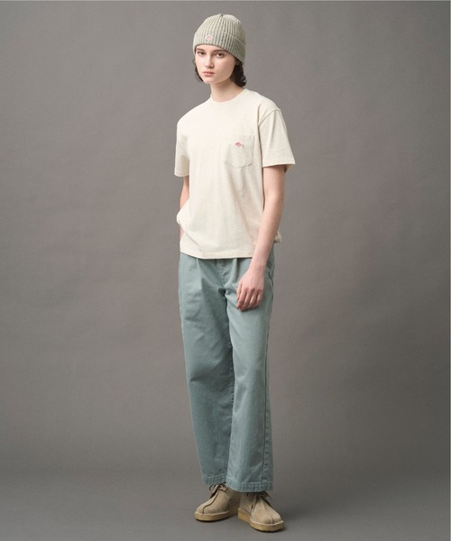Danton ダントン　パンツ　コットン100% 36 WOMEN'S COTTON DRILL TUCK STRAIGHT PANTS（その他パンツ