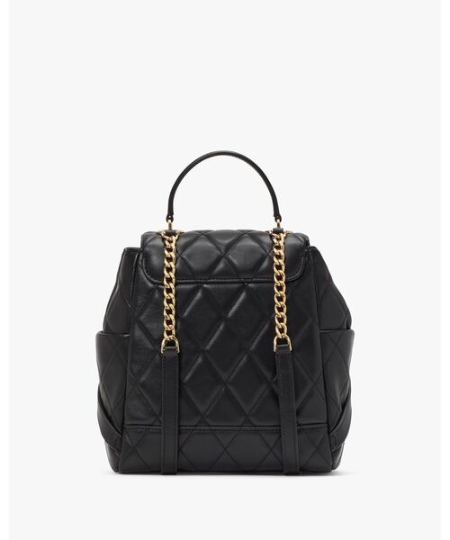 kate spade new york(ケイトスペード ニューヨーク)の「キャリー スムース キルテッド スモール バックパック(バックパック/リュック・レディース・ブラック・ONESIZE)」の2枚目の写真