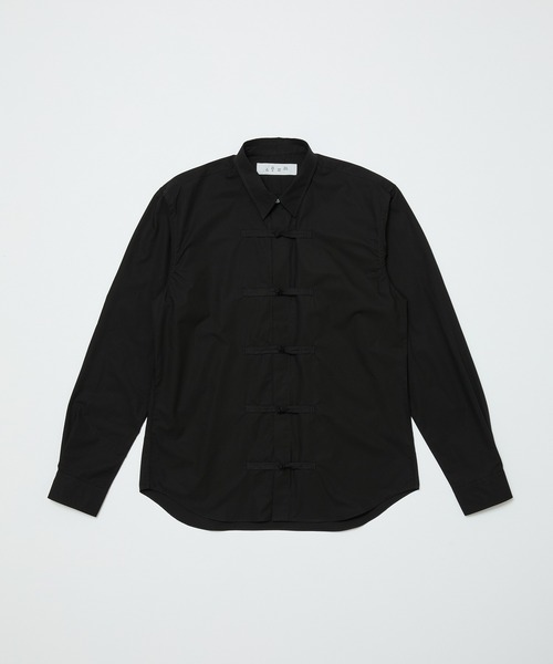 BAL（バル）の「FROG BUTTON SHIRT（シャツ/ブラウス・メンズ・ブルー/ブラック/オリーブ・3/2/1）」の10枚目の写真