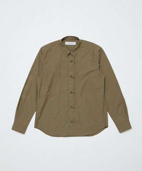 BAL（バル）の「FROG BUTTON SHIRT（シャツ/ブラウス・メンズ・ブルー/ブラック/オリーブ・3/2/1）」の12枚目の写真