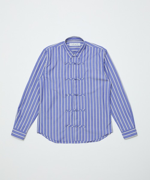 BAL（バル）の「FROG BUTTON SHIRT（シャツ/ブラウス・メンズ・ブルー/ブラック/オリーブ・3/2/1）」の14枚目の写真