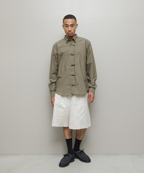 BAL（バル）の「FROG BUTTON SHIRT（シャツ/ブラウス・メンズ・ブルー/ブラック/オリーブ・3/2/1）」の21枚目の写真