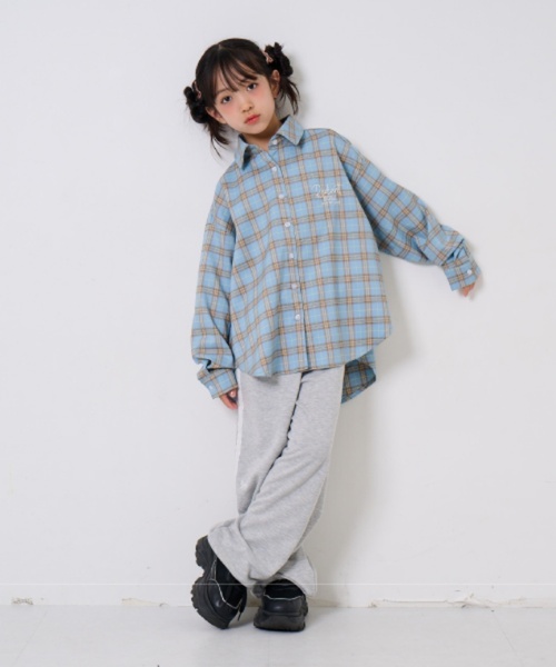 by LOVEiT(バイラビット)の「チェックルーズシャツ(シャツ/ブラウス・キッズ・ピンク/ブルー・160cm/150cm/140cm/130cm/120cm)」の6枚目の写真