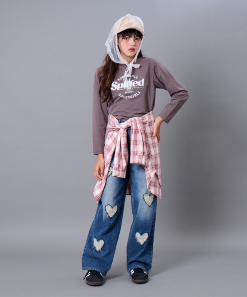 by LOVEiT(バイラビット)の「チェックルーズシャツ(シャツ/ブラウス・キッズ・ピンク/ブルー・160cm/150cm/140cm/130cm/120cm)」の10枚目の写真