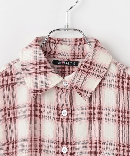 by LOVEiT(バイラビット)の「チェックルーズシャツ(シャツ/ブラウス・キッズ・ピンク/ブルー・160cm/150cm/140cm/130cm/120cm)」の16枚目の写真