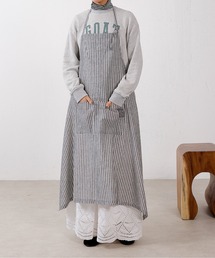 emesuelee（エメスーリー）の「コットンリネンエプロン（エプロン）」