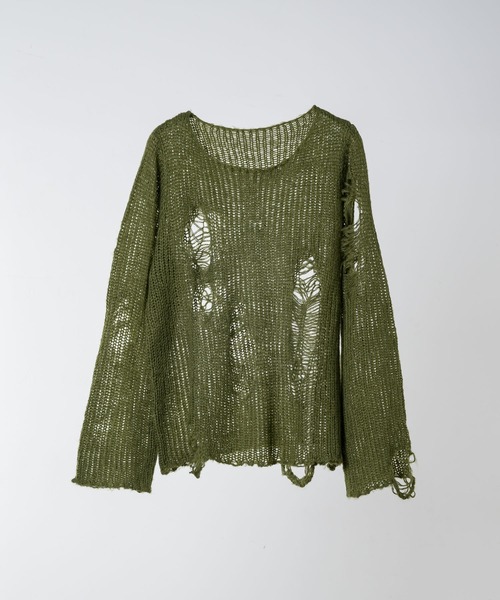 jaded london ルーズ　スター　ニット　メッシュニット jaded london ボーダールーズニット メッシュニット - メルカリ