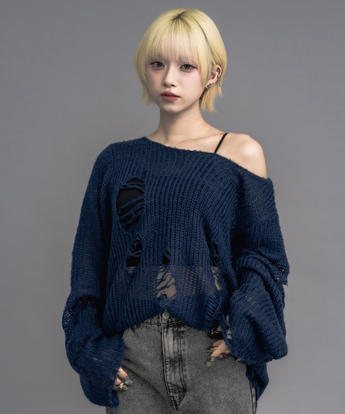 17HR（セブンティーンアワーズ）の「【ユニセックス】ルーズダメージ