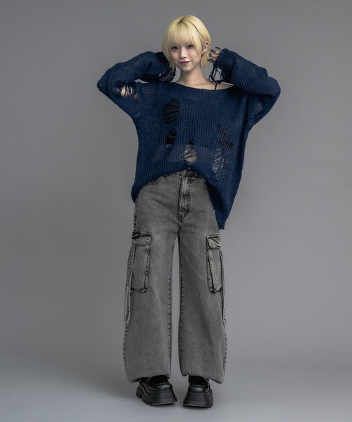 17HR（セブンティーンアワーズ）の「【ユニセックス】ルーズダメージ