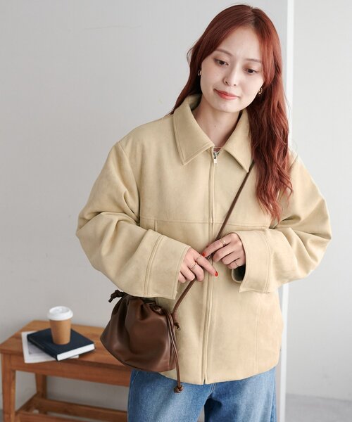 フェイクスエードジャケット フェイクスエードジャケット | RAY CASSIN(レイカズン