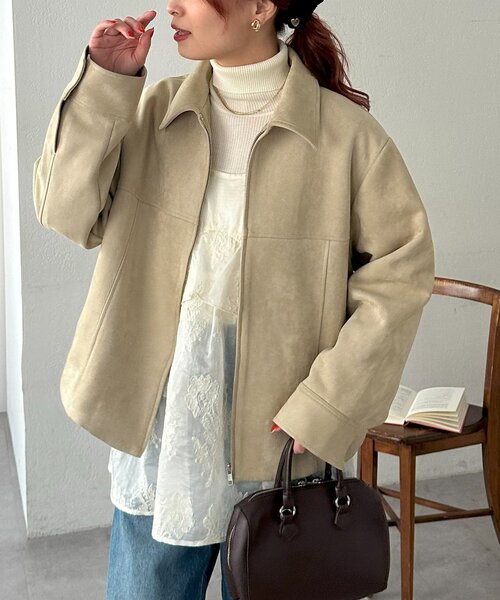 フェイクスエードジャケット（その他アウター）｜DISCOAT