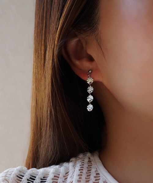 CERCA(チェルカ)の「saran jewelry/04 circle ピアス(ピアス(両耳用)・レディース・シルバー/ゴールド・FREE)」の1枚目の写真