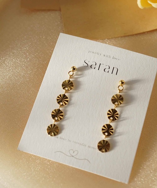CERCA(チェルカ)の「saran jewelry/04 circle ピアス(ピアス(両耳用)・レディース・シルバー/ゴールド・FREE)」の2枚目の写真