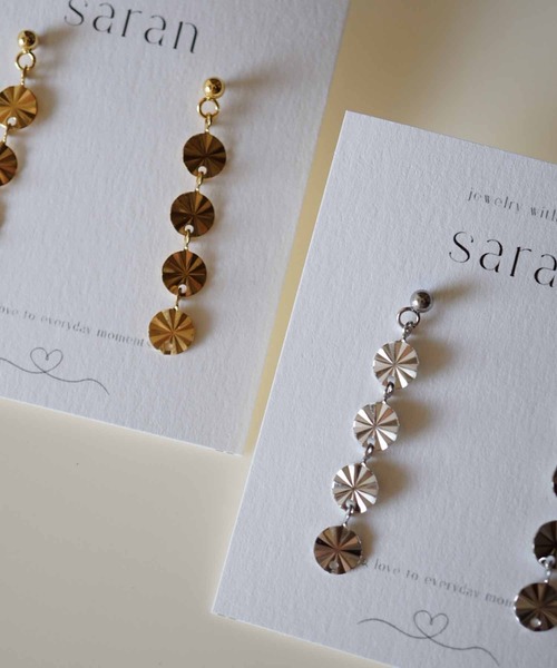 CERCA(チェルカ)の「saran jewelry/04 circle ピアス(ピアス(両耳用)・レディース・シルバー/ゴールド・FREE)」の3枚目の写真