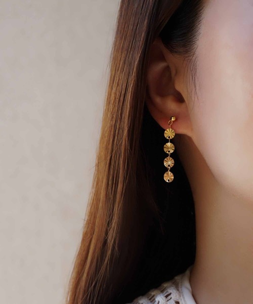 CERCA(チェルカ)の「saran jewelry/04 circle ピアス(ピアス(両耳用)・レディース・シルバー/ゴールド・FREE)」の5枚目の写真