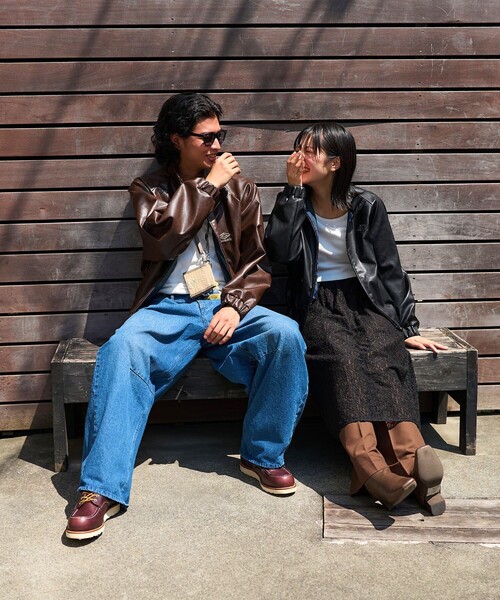 セール】UMBRO/アンブロ SP LEATHERETTE Stand Collar Blouson/別注