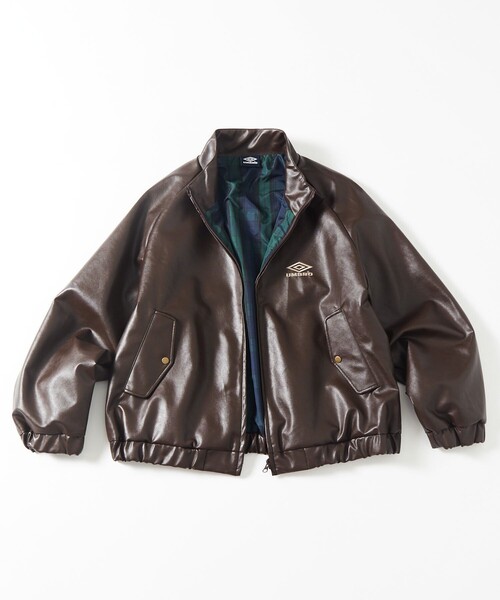 セール】UMBRO/アンブロ SP LEATHERETTE Stand Collar Blouson/別注
