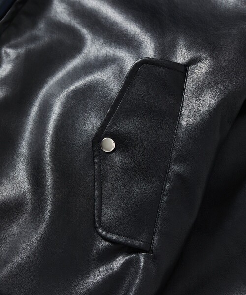 セール】UMBRO/アンブロ SP LEATHERETTE Stand Collar Blouson/別注