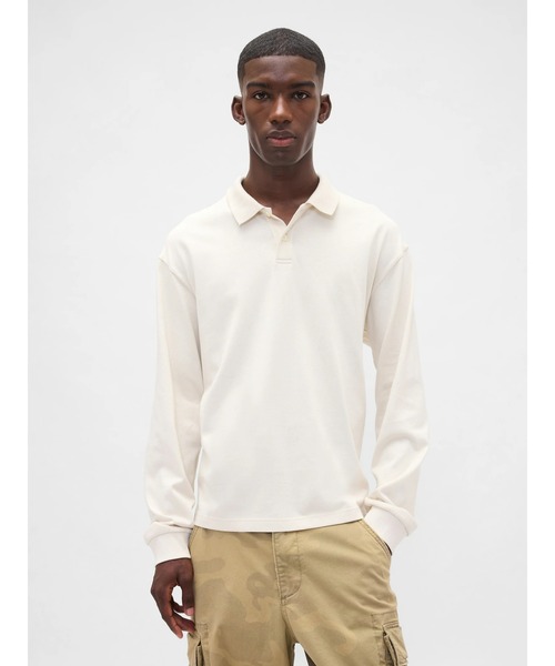 セール】ヘビーウェイト ジャージー 長袖ポロシャツ（ポロシャツ