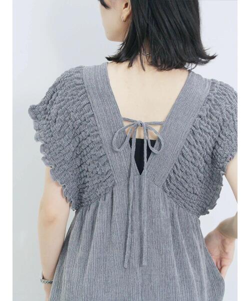 Samansa Mos2 blue（サマンサモスモスブルー）の「楊柳ワイドロンパース（その他パンツ・レディース・ブラウン/ブラック/グレー・F）」の15枚目の写真