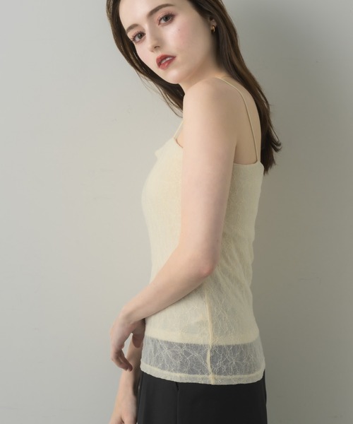 muku(ムク)の「LACE CAMISOLE/in bra(キャミソール・レディース・ホワイト/アイボリー/ブラック・FREE)」の22枚目の写真