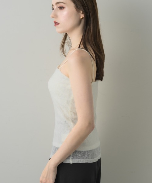 muku(ムク)の「LACE CAMISOLE/in bra(キャミソール・レディース・ホワイト/アイボリー/ブラック・FREE)」の19枚目の写真