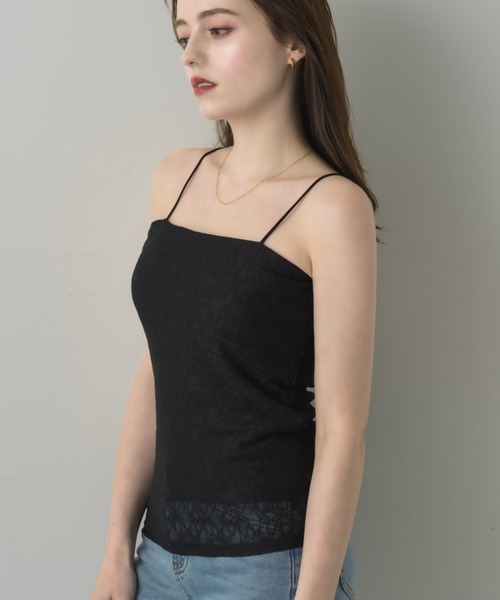 muku(ムク)の「LACE CAMISOLE/in bra(キャミソール・レディース・ホワイト/アイボリー/ブラック・FREE)」の7枚目の写真