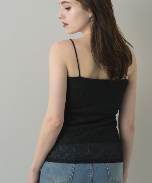 muku(ムク)の「LACE CAMISOLE/in bra(キャミソール・レディース・ホワイト/アイボリー/ブラック・FREE)」の4枚目の写真