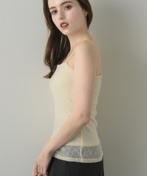 muku(ムク)の「LACE CAMISOLE/in bra(キャミソール・レディース・ホワイト/アイボリー/ブラック・FREE)」の5枚目の写真