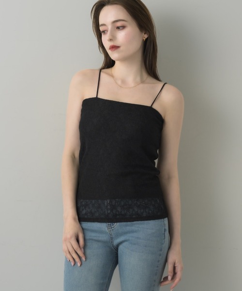 muku(ムク)の「LACE CAMISOLE/in bra(キャミソール・レディース・ホワイト/アイボリー/ブラック・FREE)」の9枚目の写真