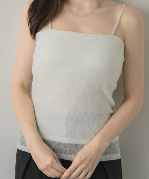 muku(ムク)の「LACE CAMISOLE/in bra(キャミソール・レディース・ホワイト/アイボリー/ブラック・FREE)」の11枚目の写真