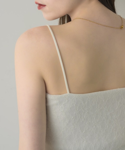 muku(ムク)の「LACE CAMISOLE/in bra(キャミソール・レディース・ホワイト/アイボリー/ブラック・FREE)」の10枚目の写真