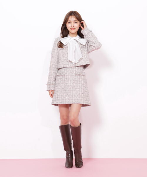 JILL STUART ツイード　ジャケット JILL by STUART ジャケット テーラードジャケット ネップ