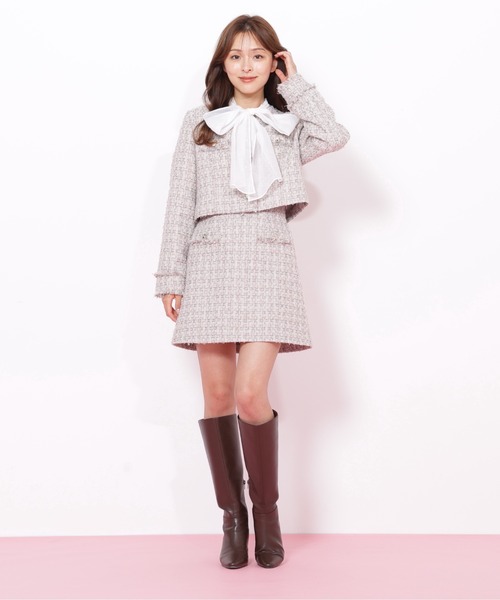 ◇ファンシーツイードジャケット（その他アウター）｜JILL by JILL