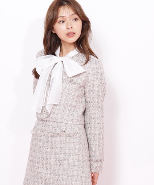 ◇ファンシーツイードジャケット（その他アウター）｜JILL by