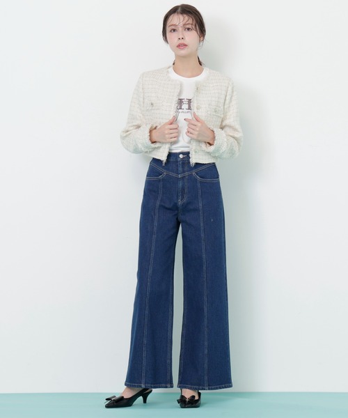 JILL STUART ツイード　ジャケット JILL by STUART ジャケット テーラードジャケット ラメツイード