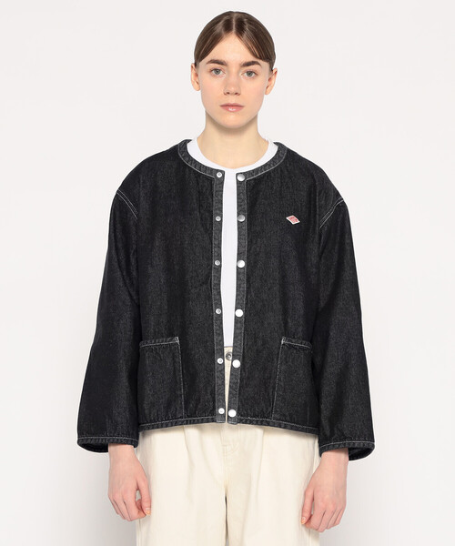 WOMEN'S DENIM COLLARLESS JACKET（デニムジャケット）｜DANTON