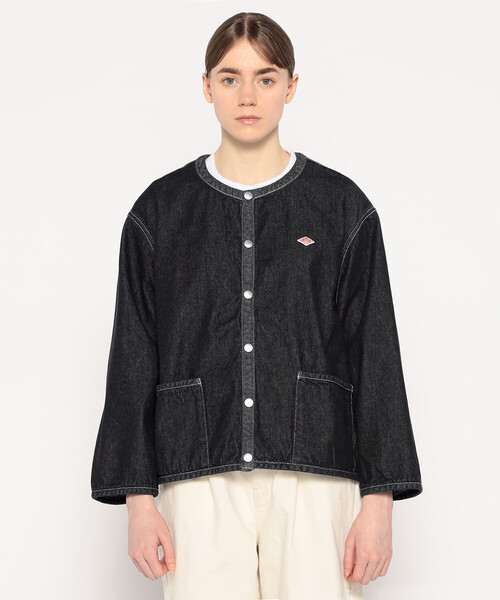 ジャケット・アウター DANTON COLLARLESS JACKET dt-a0473cfd.jpg