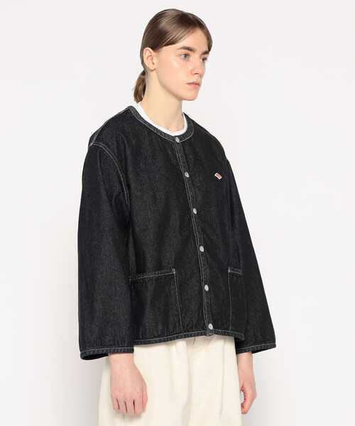 WOMEN'S DENIM COLLARLESS JACKET（デニムジャケット）｜DANTON