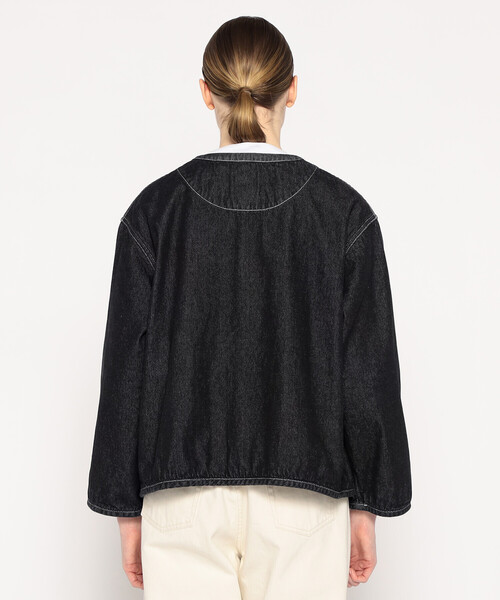 WOMEN'S DENIM COLLARLESS JACKET（デニムジャケット）｜DANTON
