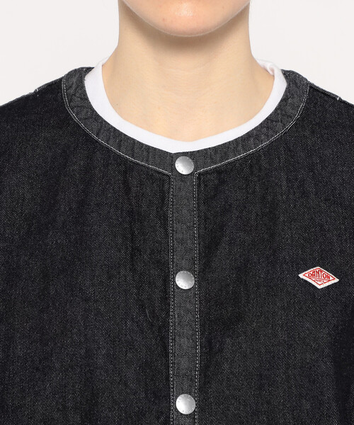 WOMEN'S DENIM COLLARLESS JACKET（デニムジャケット）｜DANTON