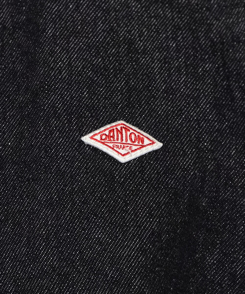 DANTON(ダントン)の「WOMEN'S DENIM COLLARLESS JACKET(デニムジャケット・レディース・ブラック/インディゴブルー・34/38/36)」の12枚目の写真