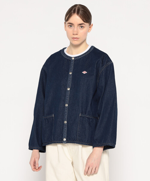 WOMEN'S DENIM COLLARLESS JACKET（デニムジャケット）｜DANTON