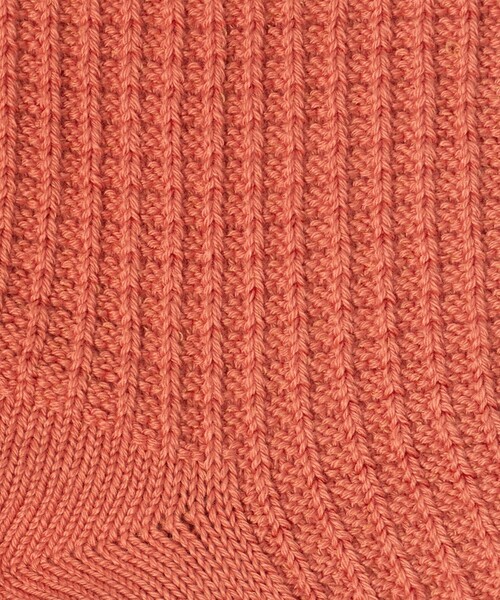 ROTOTO(ロトト)の「<ROTOTO>ワッフル クルーソックス(ソックス/靴下・メンズ・オレンジ/オリーブ/コバルトブルー・M)」の5枚目の写真