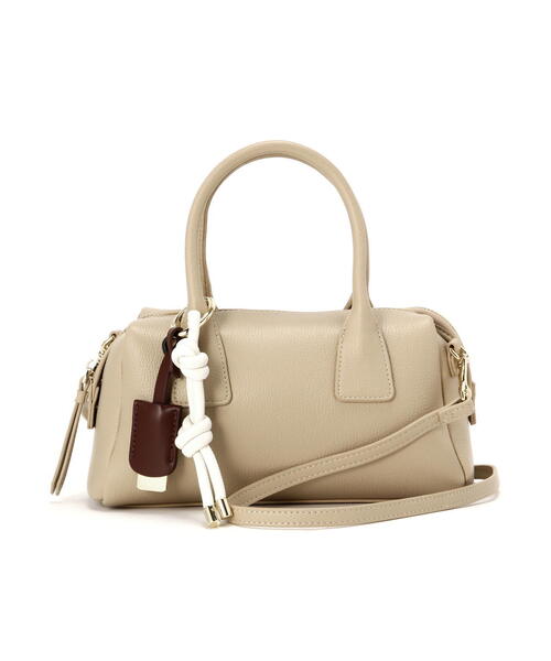 NATURAL BEAUTY BASIC（ナチュラルビューティーベーシック）の「◇ミックスチャームボストン（ボストンバッグ・レディース・ダークブラウン/オフホワイト/ブラック・ﾌﾘ-）」の8枚目の写真