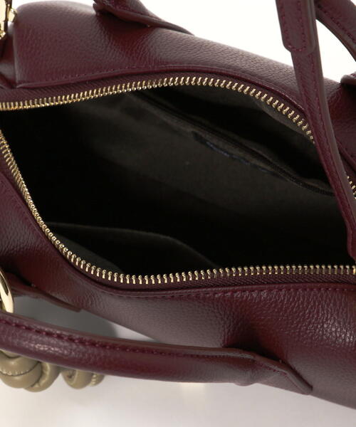 NATURAL BEAUTY BASIC（ナチュラルビューティーベーシック）の「◇ミックスチャームボストン（ボストンバッグ・レディース・ダークブラウン/オフホワイト/ブラック・ﾌﾘ-）」の16枚目の写真