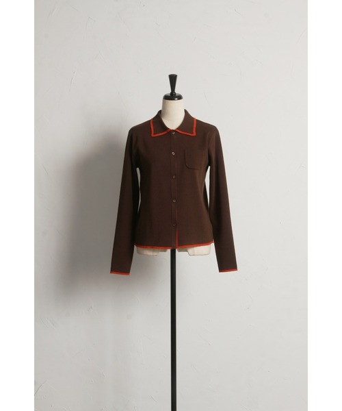 &. NOSTALGIA(アンドドットノスタルジア)の「【ZOZO限定】配色ニットカーディガン(カーディガン/ボレロ・レディース・ブラウン/ブラック/グレー・M)」の14枚目の写真