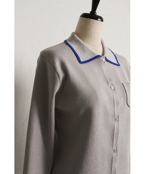 &. NOSTALGIA(アンドドットノスタルジア)の「【ZOZO限定】配色ニットカーディガン(カーディガン/ボレロ・レディース・ブラウン/ブラック/グレー・M)」の22枚目の写真